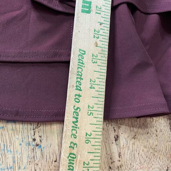 Sympli Asymmetrical‎ Layered Burgundy Top Size 6 - Picture 5 of 7